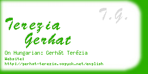 terezia gerhat business card